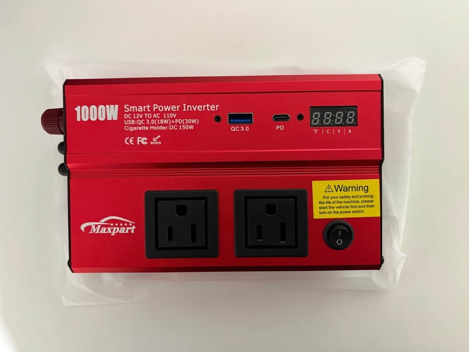 Maxpart 1000W Smart Power Inverter Car DC to AC - photo 2