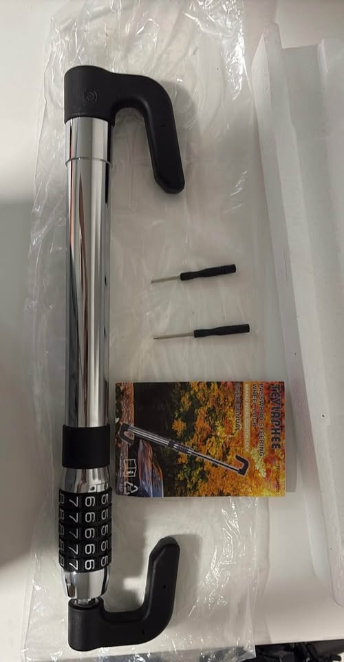 TEYLAPHEE Password Steering Wheel Lock Brake Pedal Clutch Lock - photo 2