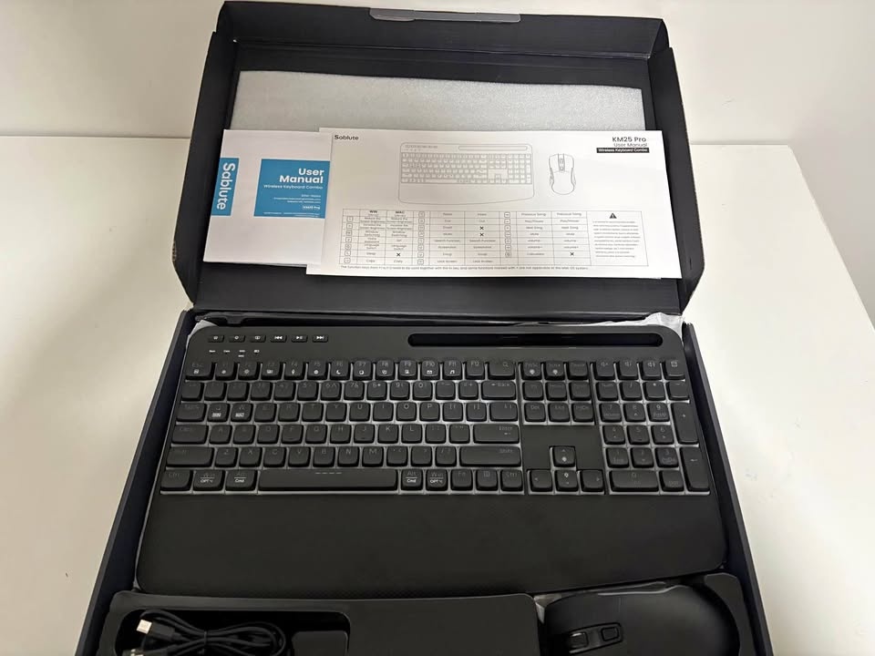 Sablute KM25 Pro Wireless Keyboard Mouse Combo