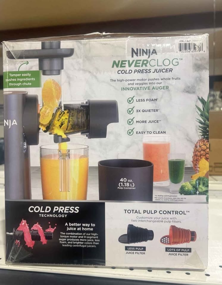 Ninja NeverClog Cold Press Juicer with Total Pulp Control - photo 2