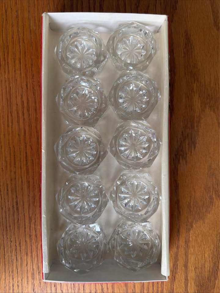 Vintage Crystal Salt Cellars - Set of 10 - photo 2