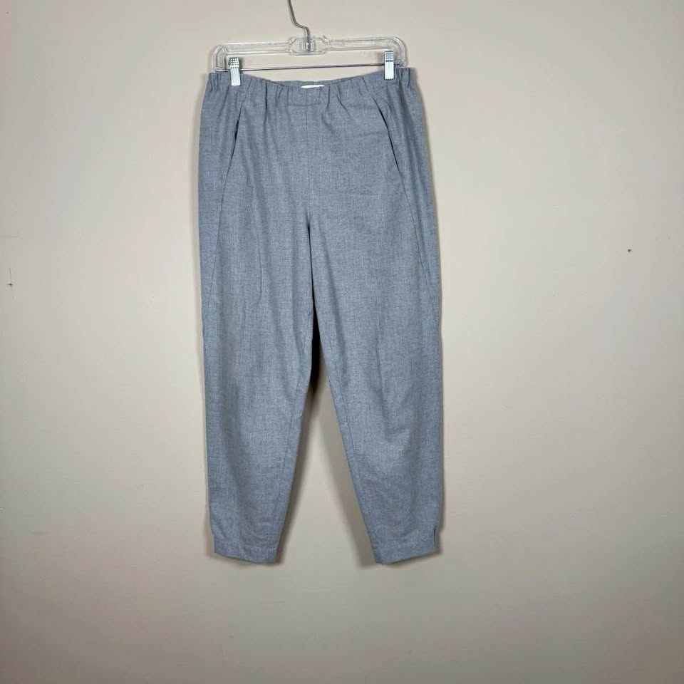 Babaton Women's Gray Elastic Waist Pants Size Medium Stretch Com