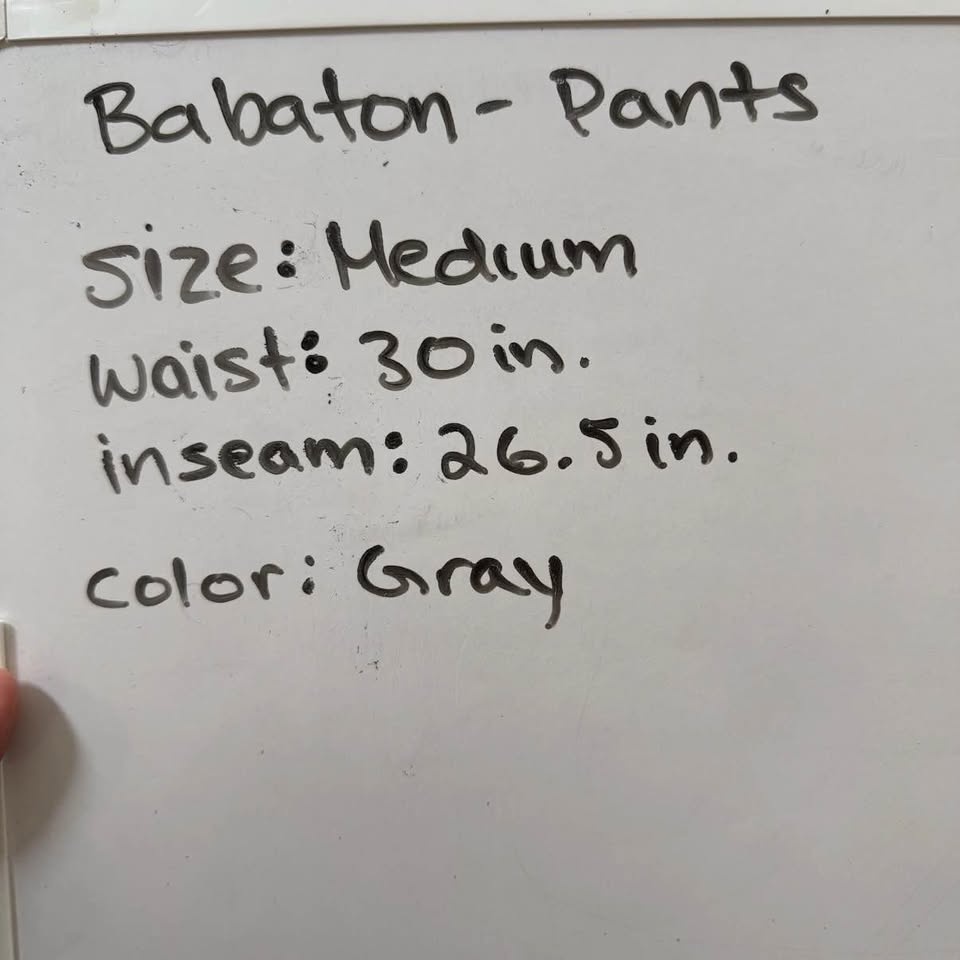 Babaton Women's Gray Elastic Waist Pants Size Medium Stretch Com - photo 5