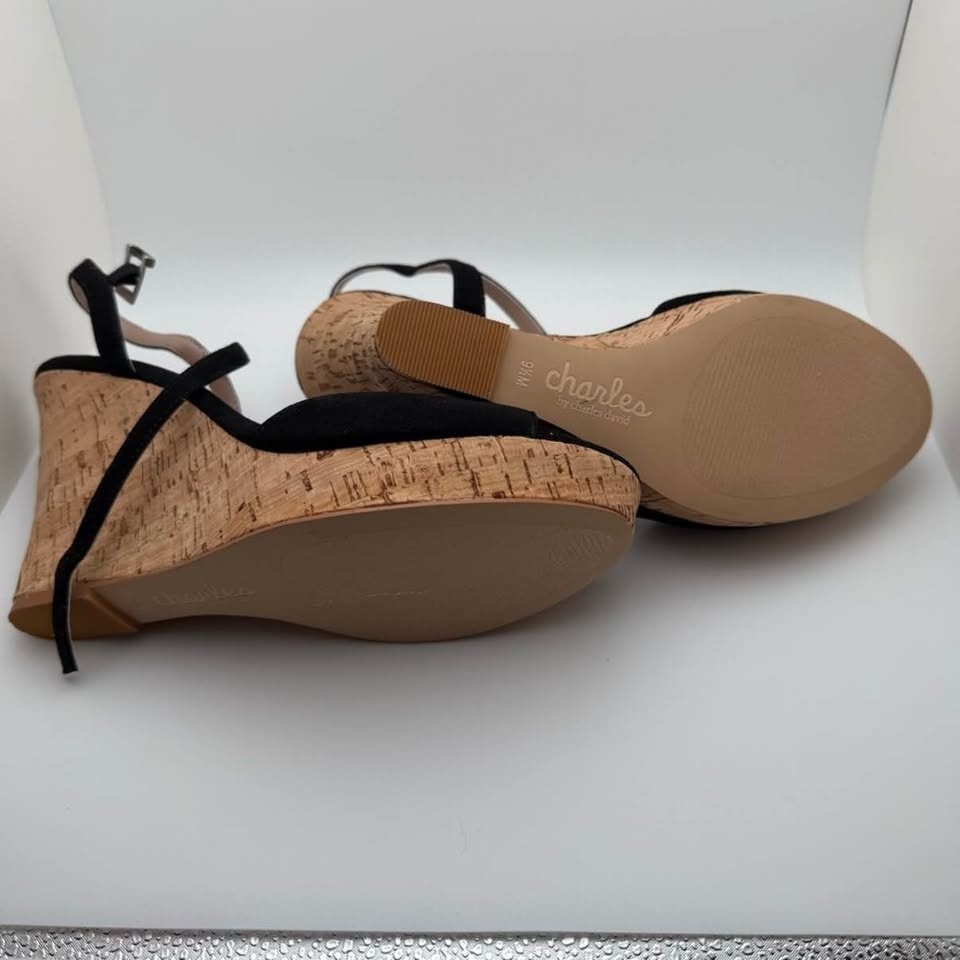 Charles By Charles David Black Sandals - US9.5 - photo 4