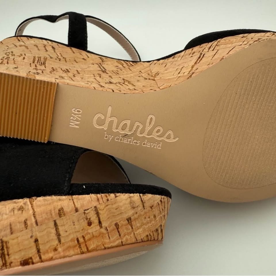 Charles By Charles David Black Sandals - US9.5 - photo 5