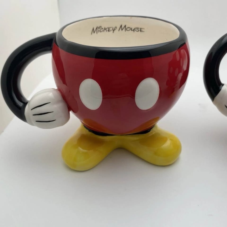 Mickey & Minnie Mouse Coffee Mug Cups Disney Fab NY Set of 2 - photo 2