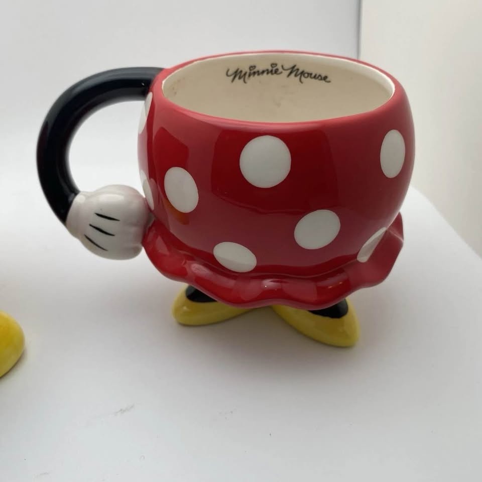 Mickey & Minnie Mouse Coffee Mug Cups Disney Fab NY Set of 2 - photo 3