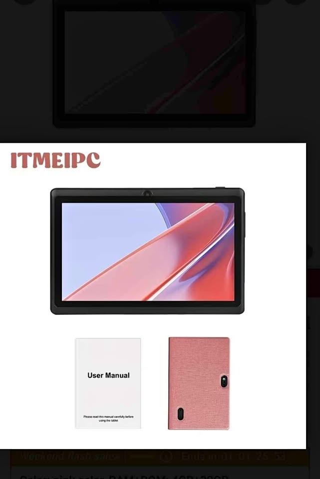 ITMEIPC 7-inch Android 14 Tablet Pink