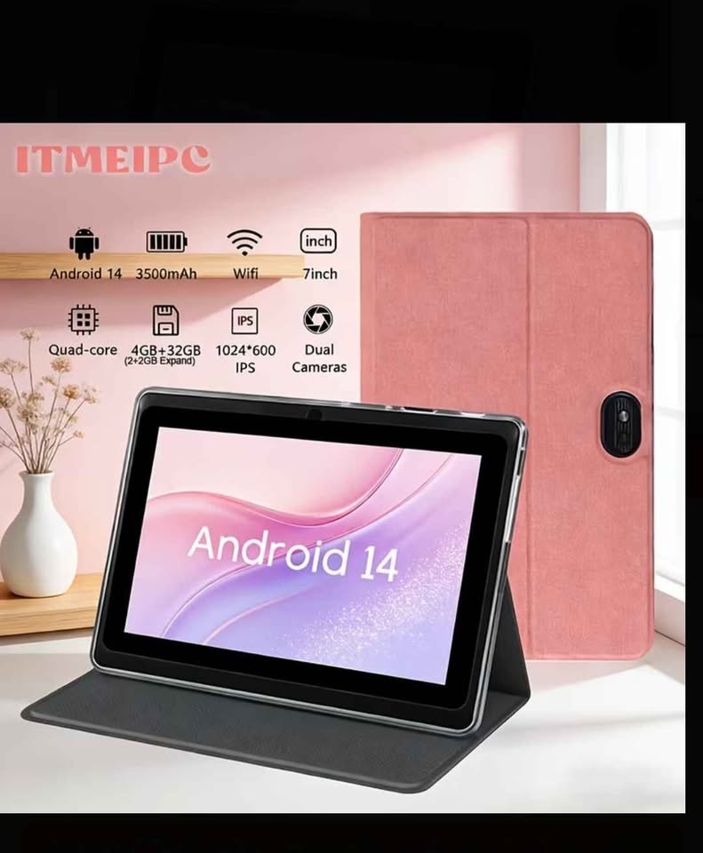 ITMEIPC 7-inch Android 14 Tablet Pink - photo 4