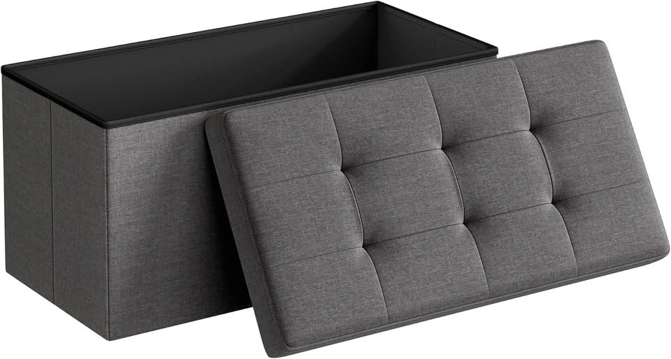 Folding Storage Ottoman Bench - photo 3