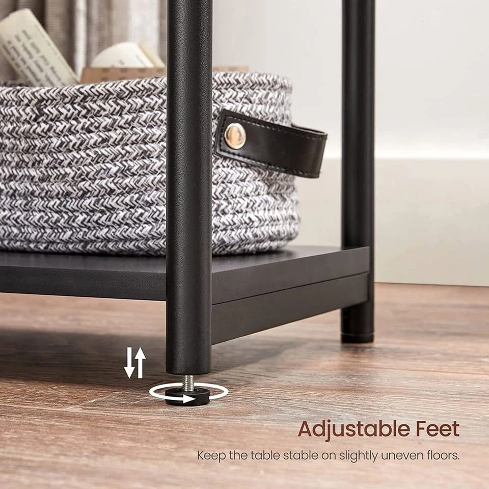 Side Table with Storage Shelf Set of 2 - photo 5
