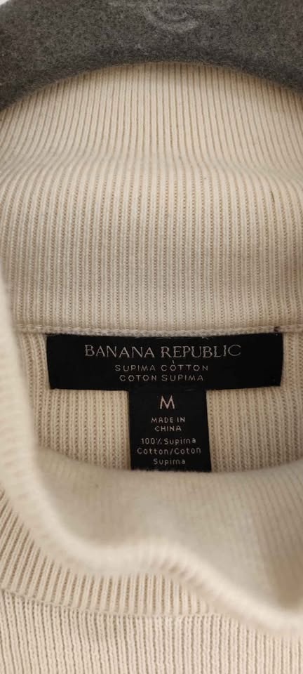 Banana Republic Supima Cotton Mock Neck Sweater M - photo 3