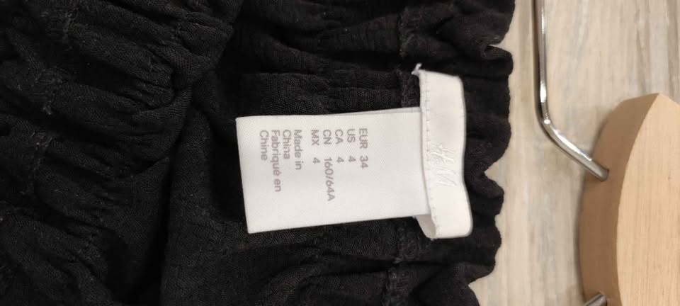 H&M Black Midi Skirt US 4 - photo 2