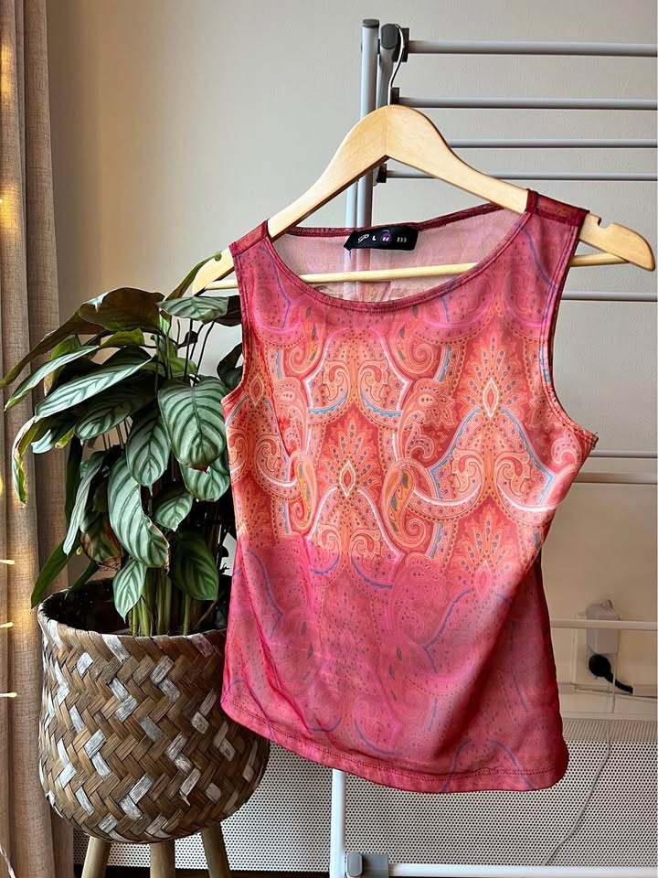 Paisley Print Tank Top