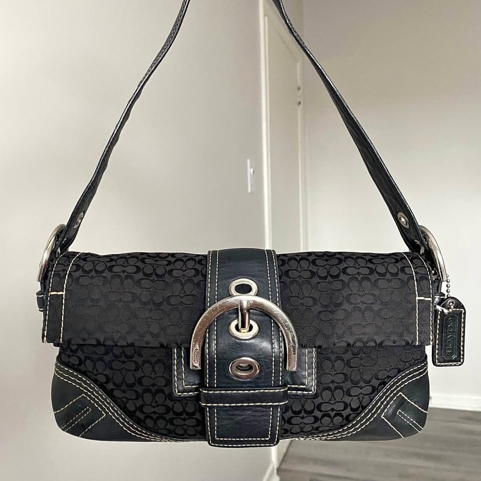 Coach 3628 Black Soho Shoulder Bag