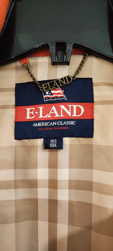 E-LAND Orange Duffle Coat 100%wool - photo 2