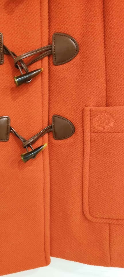 E-LAND Orange Duffle Coat 100%wool - photo 4