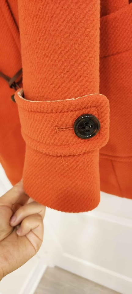 E-LAND Orange Duffle Coat 100%wool - photo 5