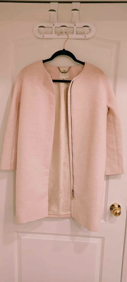 Ted Baker Pink Coat Size 2 (US Size 4)