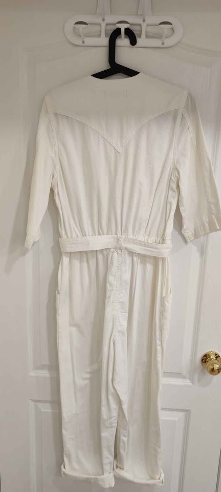 ALLSAINTS Lora Denim Jumpsuit White US 6 - photo 3