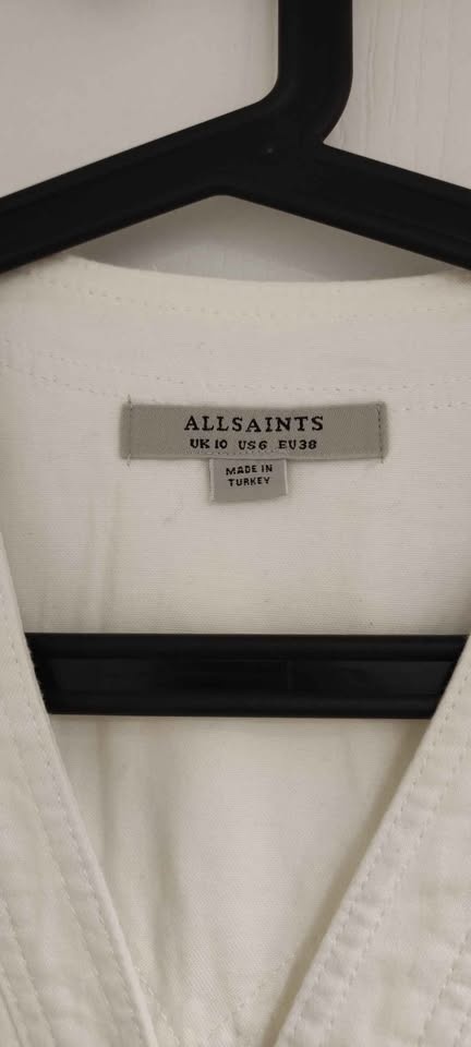 ALLSAINTS Lora Denim Jumpsuit White US 6 - photo 4