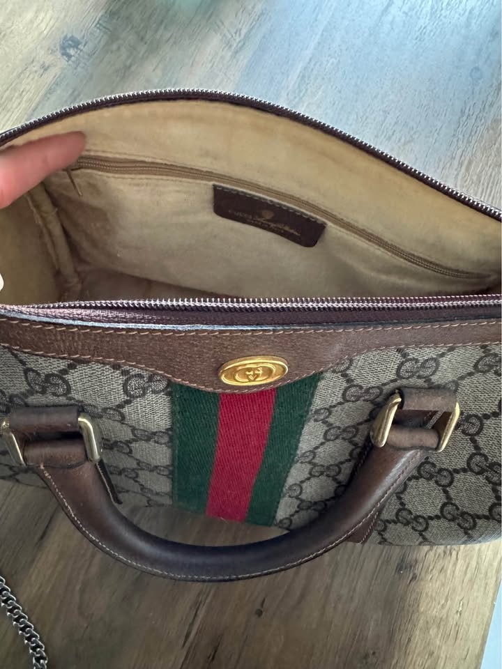 Vintage Gucci GG Supreme Sherry Line Boston Bag - photo 3