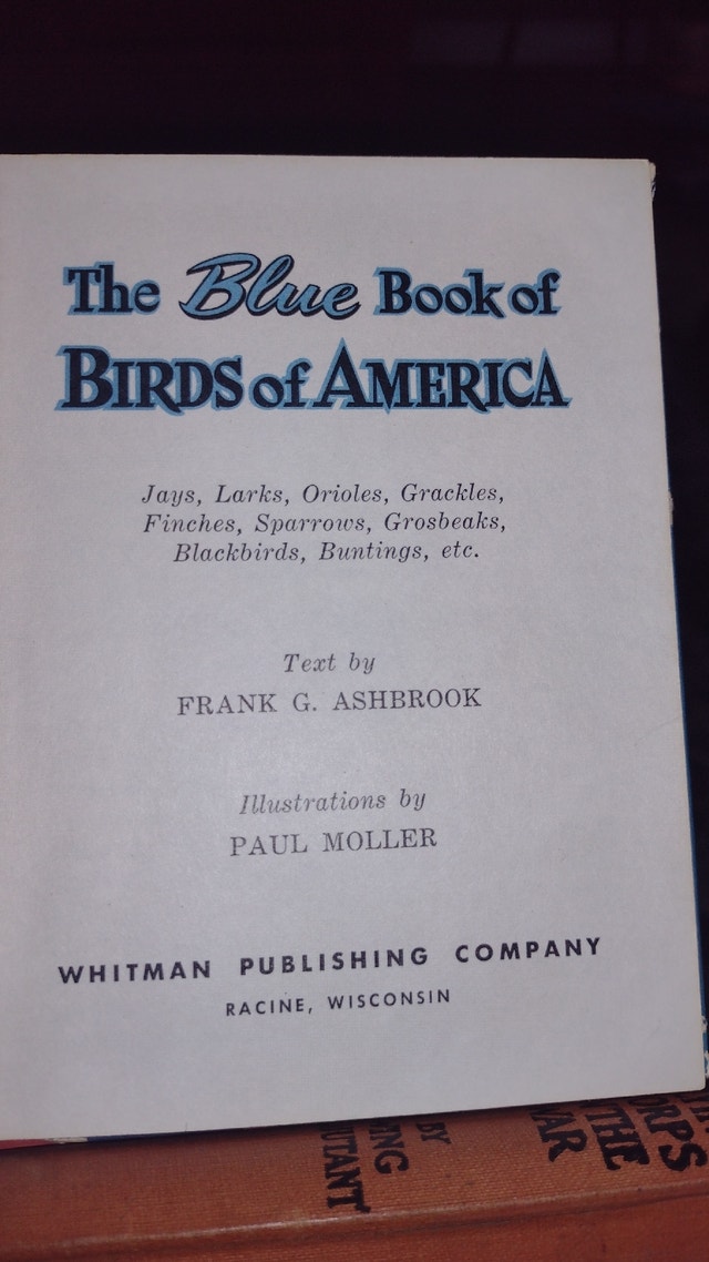 The Blue Book of Birds of America - 1930s Pocket Nature Guide - photo 4