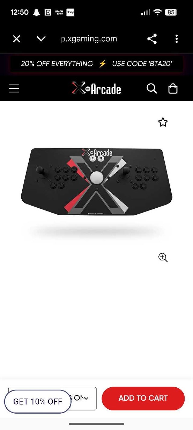 X-Arcade Tankstick With Trackball Game Joystick - photo 4