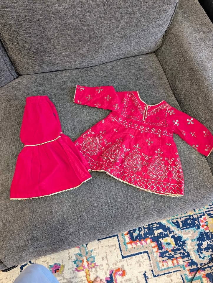 Pakistani Eid Outfit (3 to 6 months) baby girl