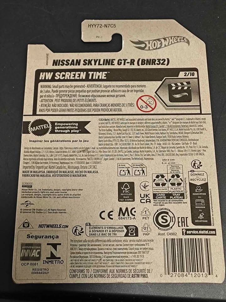 Hot Wheels Nissan Skyline GT-R (BNR32) Fast & Furious - photo 2
