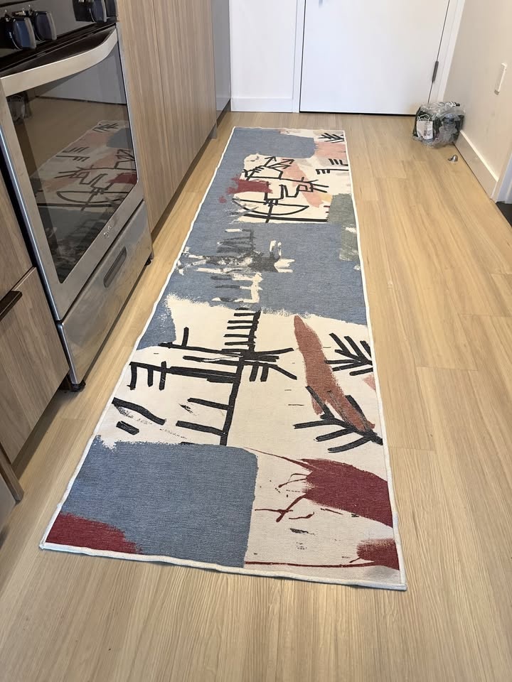 Jean-Michel Basquiat Multicolor Rug 2.5' x 10'