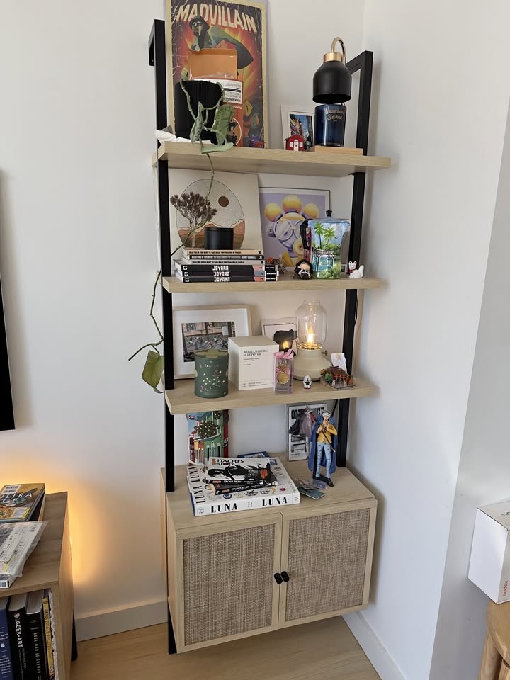 Nathan James Ladder Storage Bookshelf