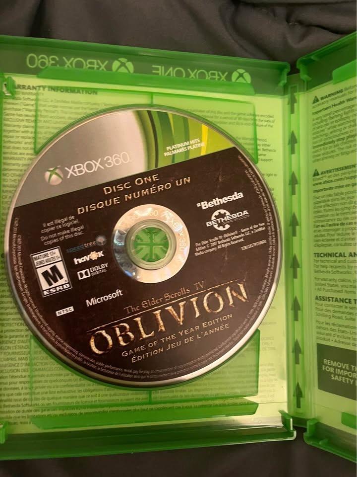 3 Xbox 360 Games: Halo Reach, NHL 10, Oblivion - photo 2