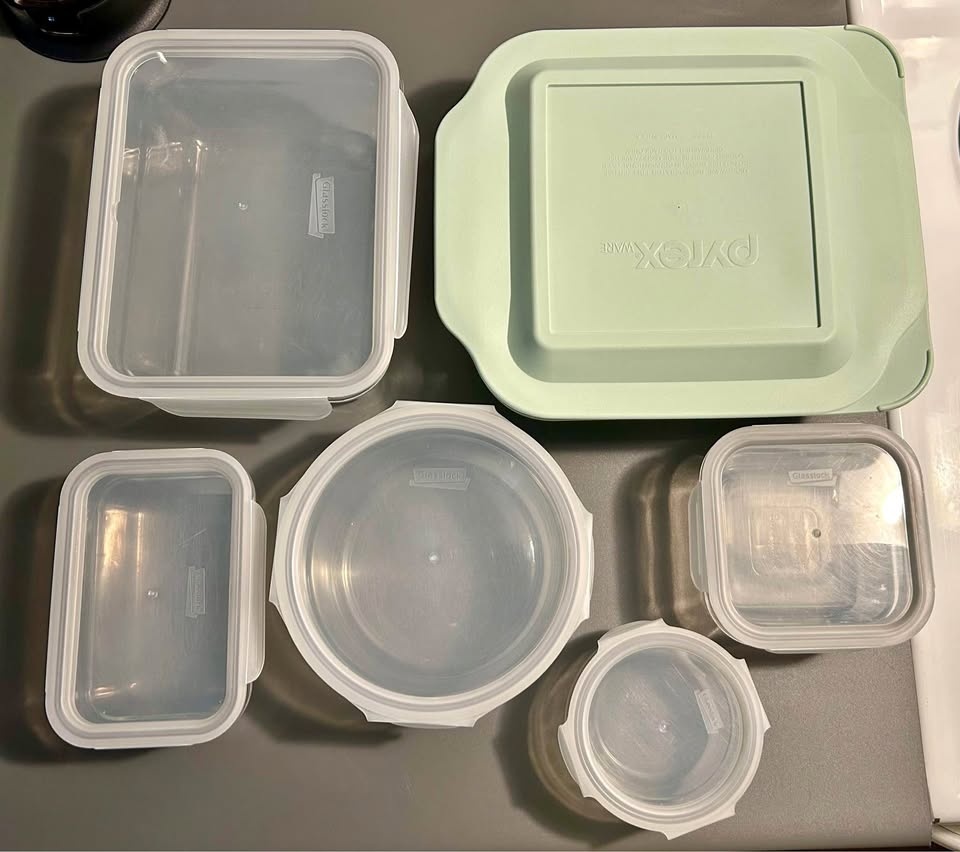 Pyrex & Glasslock Glass Food Storage Containers