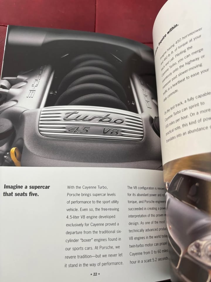 Porsche Cayenne Marketing Material - 132 Pages - Gen 1 - photo 2