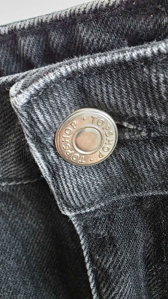 Topshop High Waisted Black Mom Jeans - photo 2