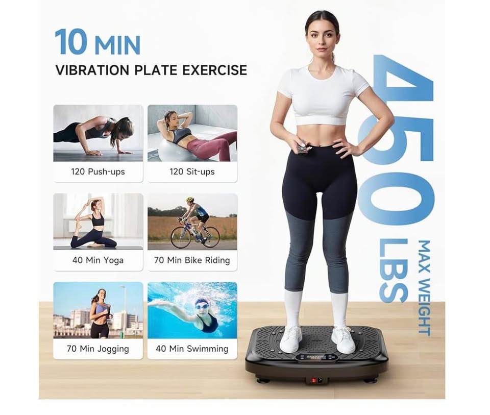 Vibration Plate Exercise Machine w/ Bluetooth - photo 3