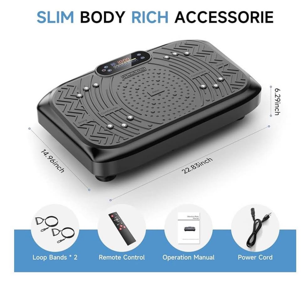 Vibration Plate Exercise Machine w/ Bluetooth - photo 5