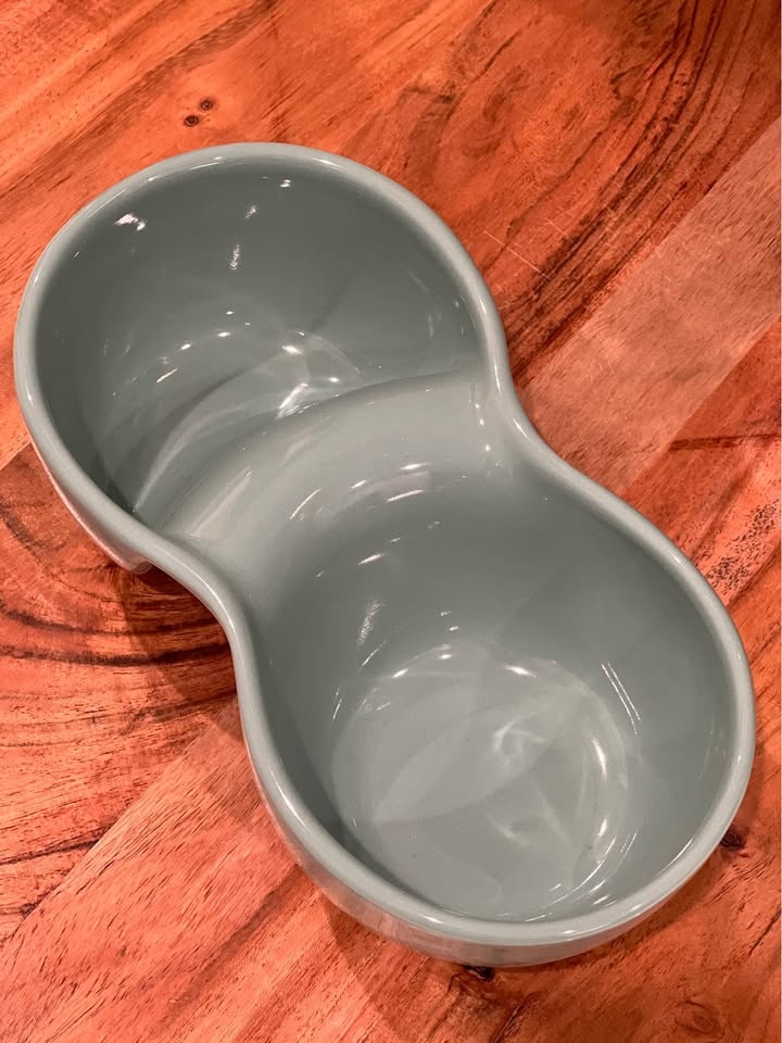 Uncommon Goods Ooma Bowl - Aqua - Dual Chamber Dish - photo 4