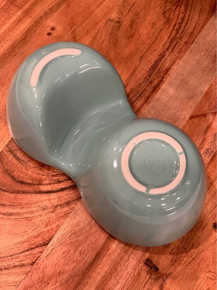 Uncommon Goods Ooma Bowl - Aqua - Dual Chamber Dish - photo 5