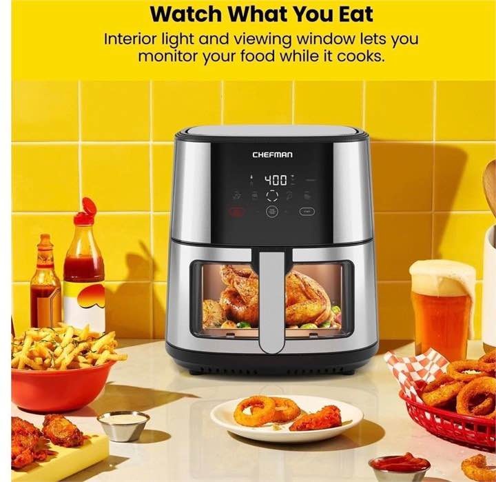 XL Chefman Easy-View Air Fryer (7.5L) - photo 4