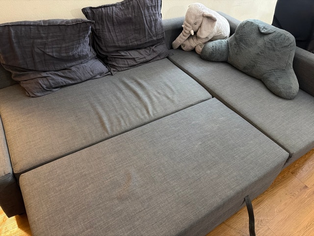 IKEA FRIHETEN Grey Corner Sofa Bed w/ Storage