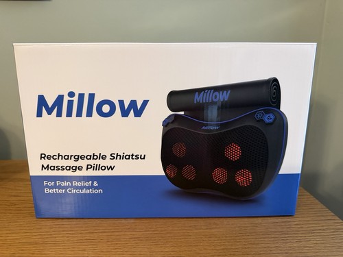 Reathlete Millow Massage & Heat Neck Pillow - New In Box