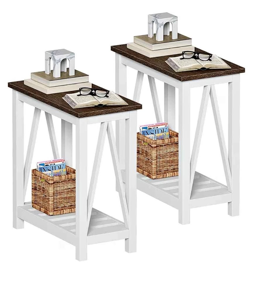 New Set of 2 Farmhouse Side Tables