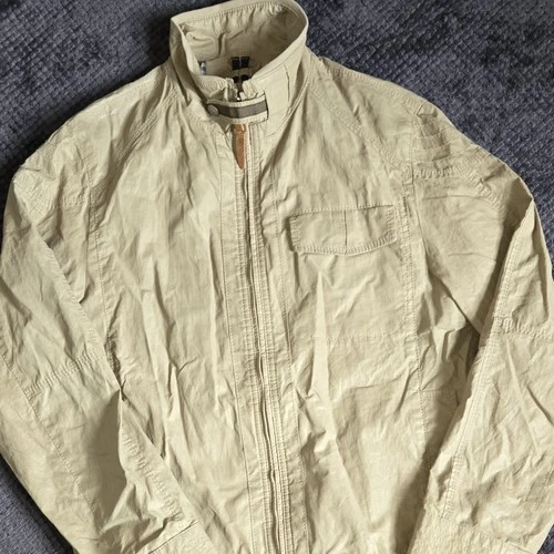 Bugatti Tan Harrington Jacket Men's Euro 50 / US M/L Gingham Lin