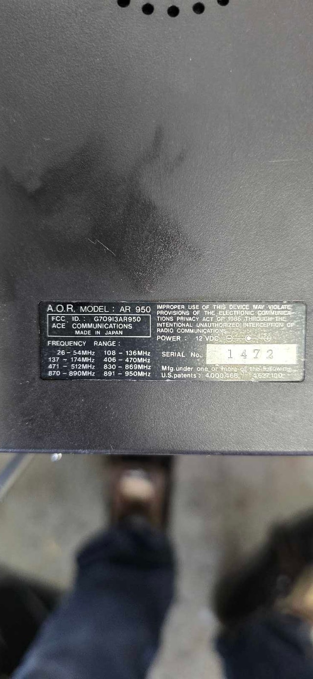 AOR AR950 Communications Receiver - photo 2
