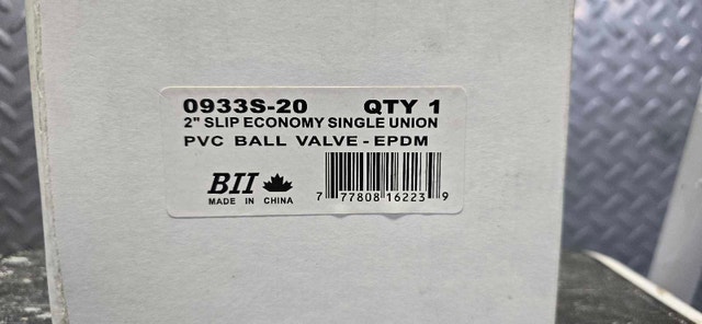 BII PVC Ball Valve