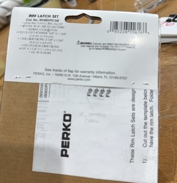 NEW Perko N 0930DP0CHR Reverse Strike Rim Latch Set - photo 4