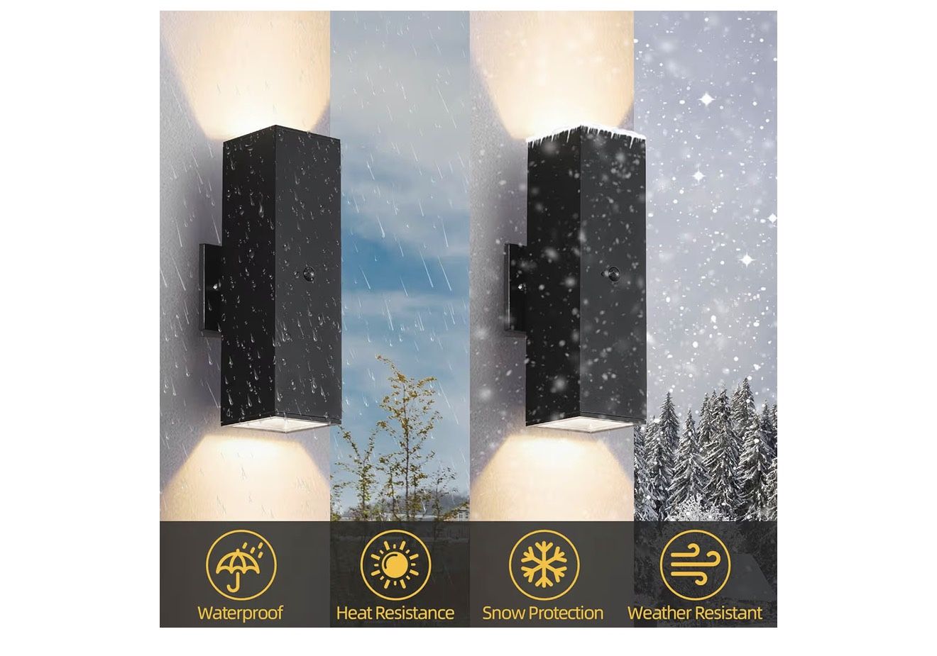 Motion Sensor Outdoor Wall Lights, Dusk to Dawn - photo 3