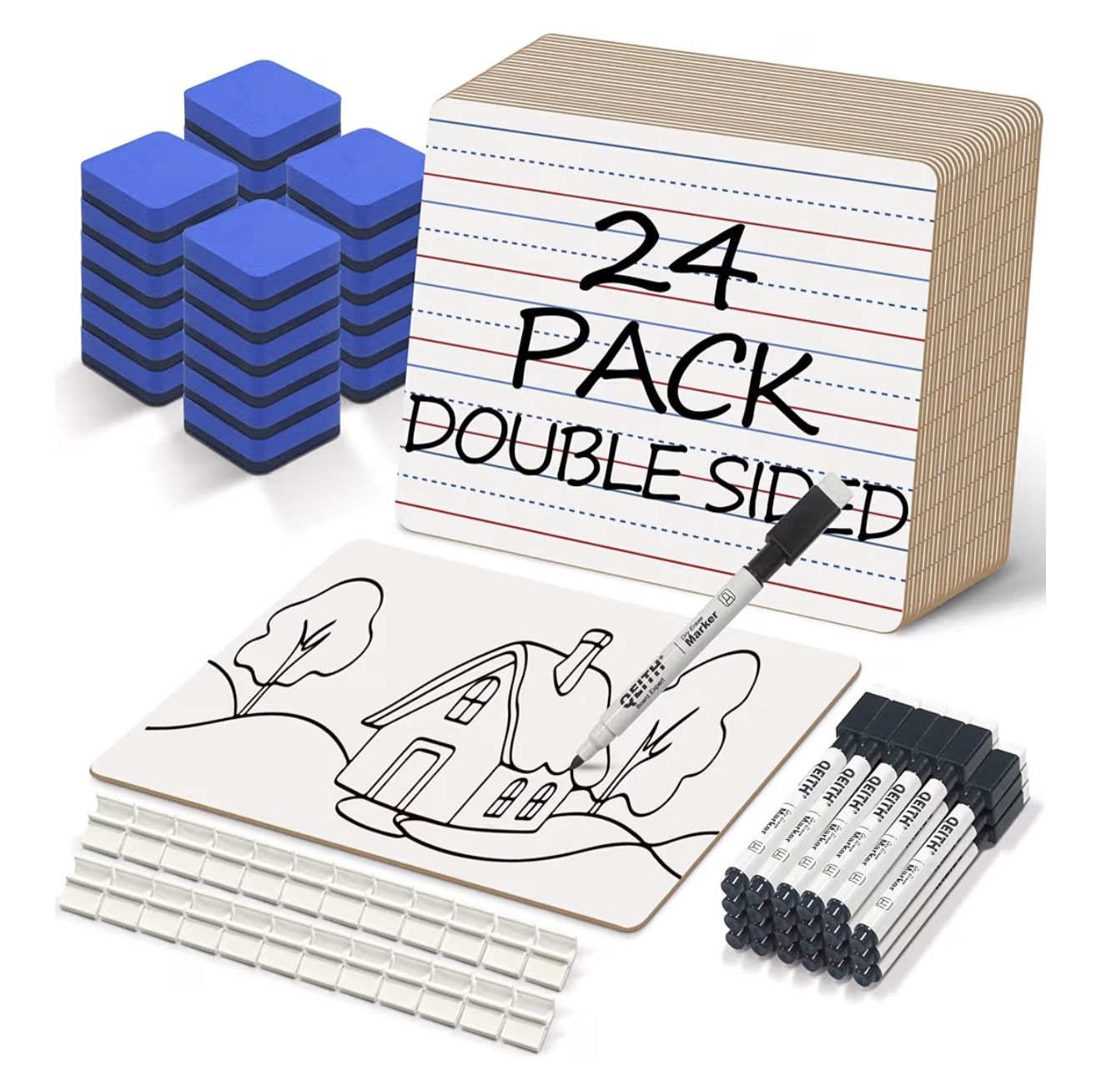 24 Pack Dry Erase Boards (9x12 Inch) - photo 2